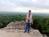 Calakmul view from top of structure, Calakmul Tours
